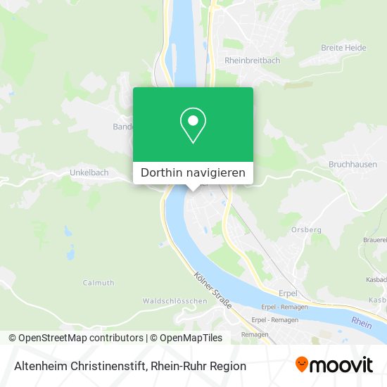 Altenheim Christinenstift Karte