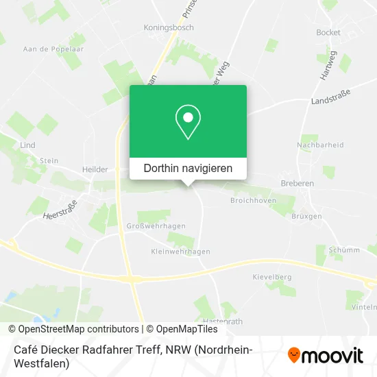 Café Diecker Radfahrer Treff Karte