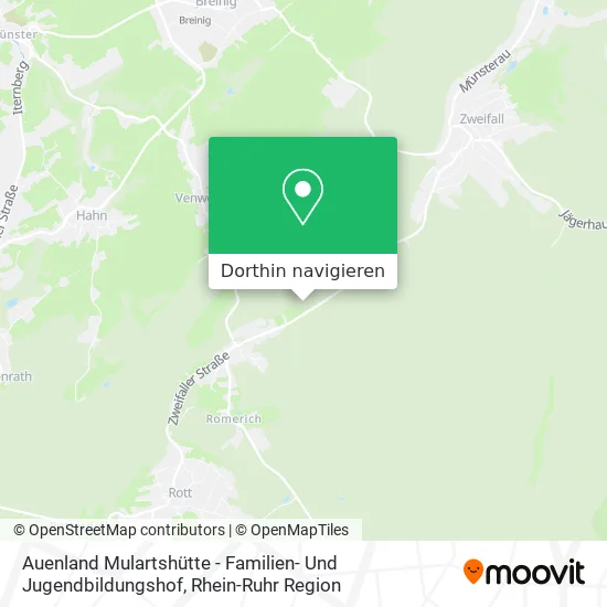 Auenland Mulartshütte - Familien- Und Jugendbildungshof Karte