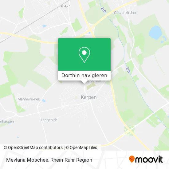 Mevlana Moschee Karte