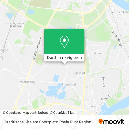 Städtische Kita am Sportplatz Karte