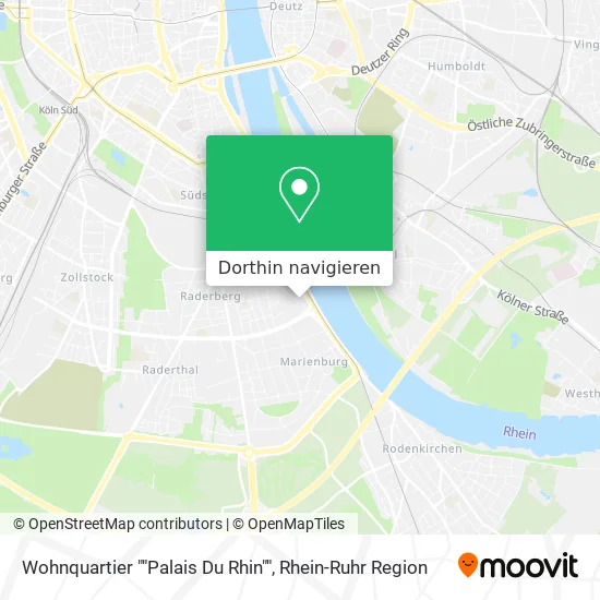 Wohnquartier ""Palais Du Rhin"" Karte