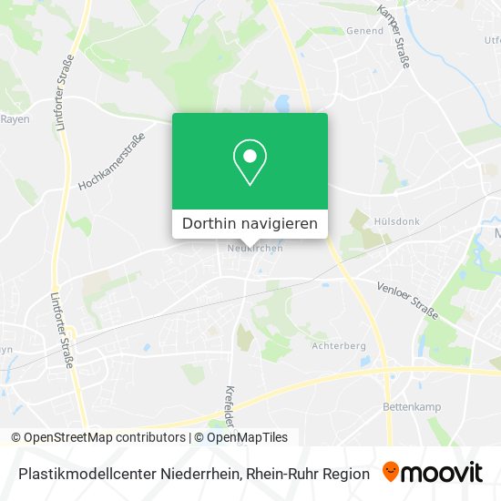 Plastikmodellcenter Niederrhein Karte