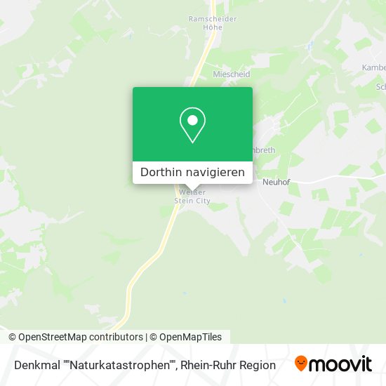 Denkmal ""Naturkatastrophen"" Karte