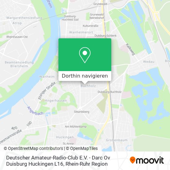 Deutscher Amateur-Radio-Club E.V. - Darc Ov Duisburg Huckingen L16 Karte