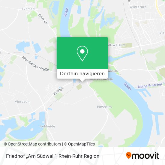 Friedhof „Am Südwall“ Karte