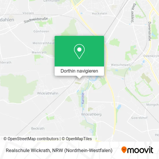 Realschule Wickrath Karte