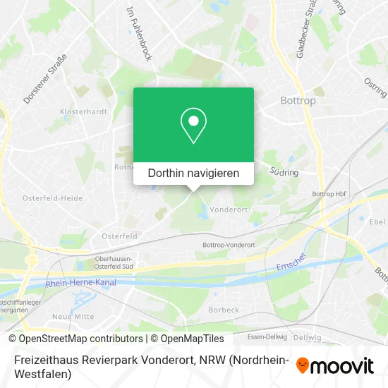 Freizeithaus Revierpark Vonderort Karte