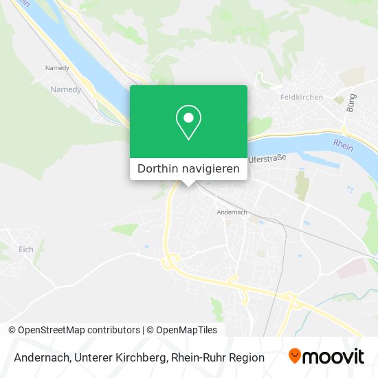 Andernach, Unterer Kirchberg Karte