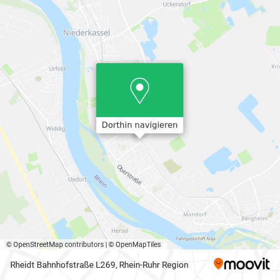 Rheidt Bahnhofstraße L269 Karte