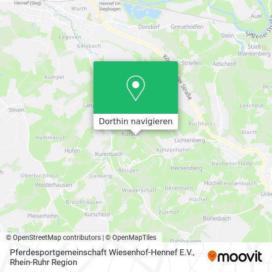 Pferdesportgemeinschaft Wiesenhof-Hennef E.V. Karte