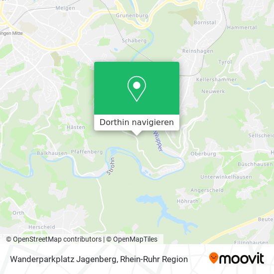 Wanderparkplatz Jagenberg Karte