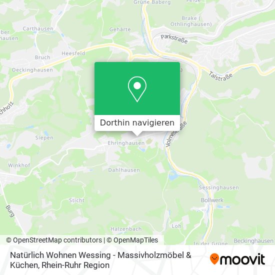 Natürlich Wohnen Wessing - Massivholzmöbel & Küchen Karte