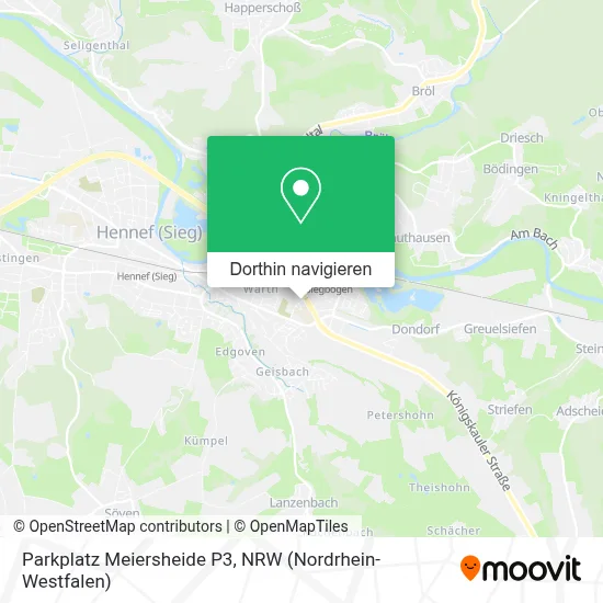 Parkplatz Meiersheide P3 Karte