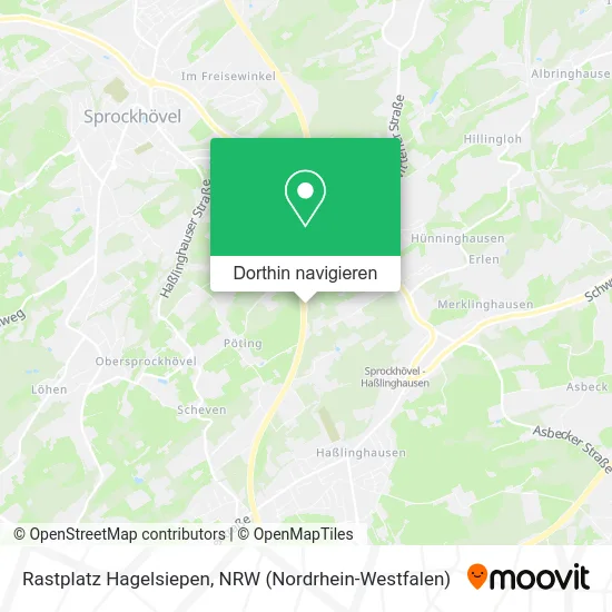 Rastplatz Hagelsiepen Karte