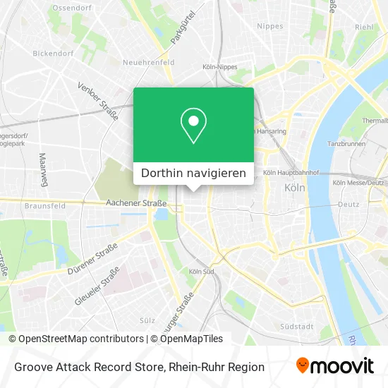 Groove Attack Record Store Karte