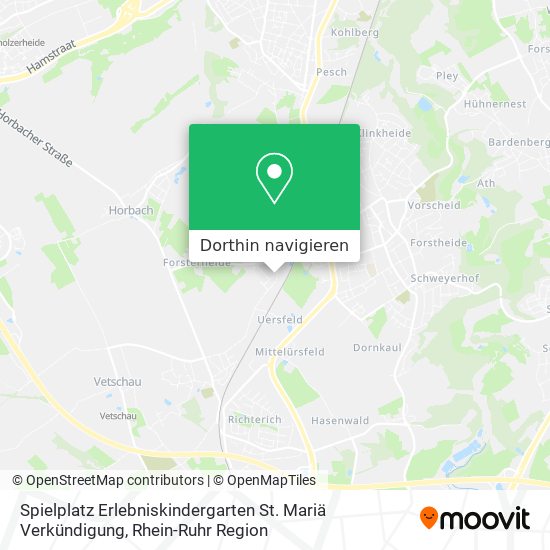 Spielplatz Erlebniskindergarten St. Mariä Verkündigung Karte