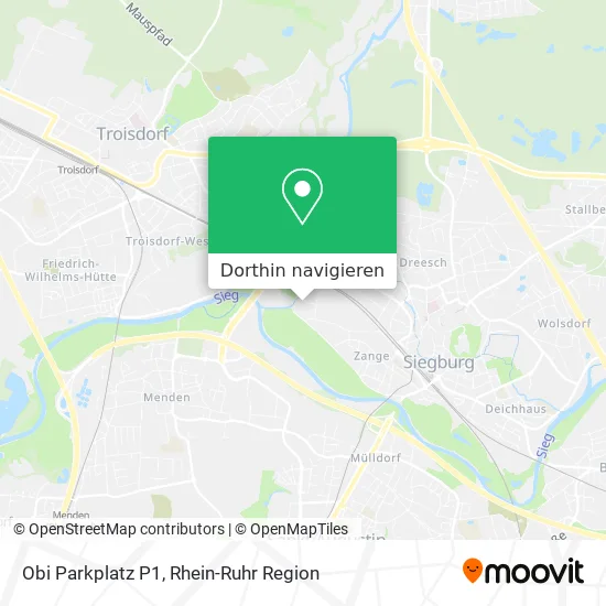 Obi Parkplatz P1 Karte