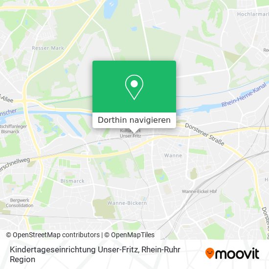 Kindertageseinrichtung Unser-Fritz Karte