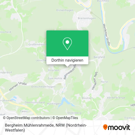 Bergheim Mühlenrahmede Karte