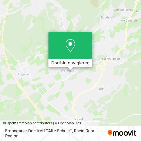 Frohngauer Dorftreff ""Alte Schule"" Karte