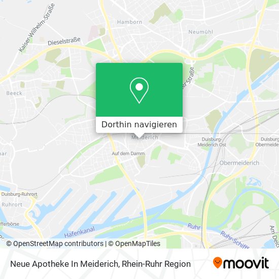 Neue Apotheke In Meiderich Karte