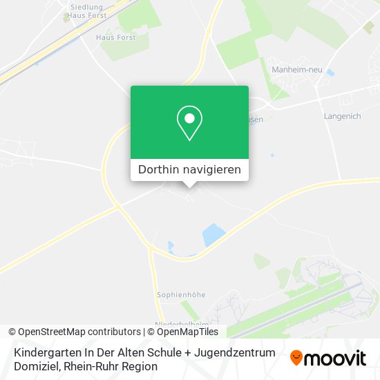 Kindergarten In Der Alten Schule + Jugendzentrum Domiziel Karte