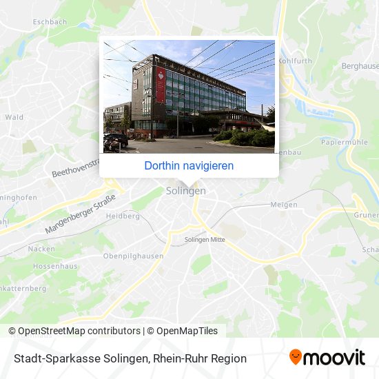 Stadt-Sparkasse Solingen Karte