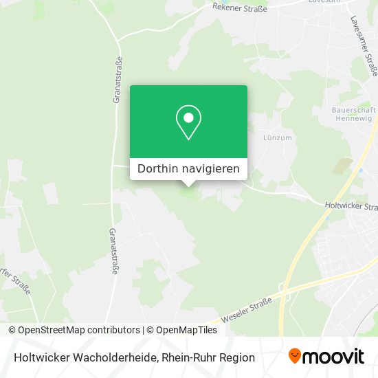Holtwicker Wacholderheide Karte