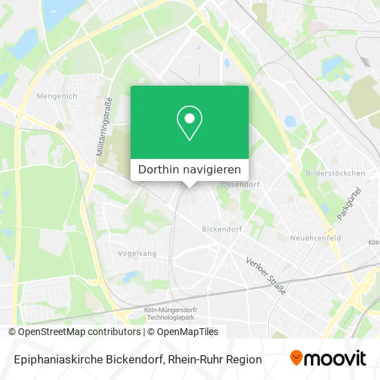 Epiphaniaskirche Bickendorf Karte