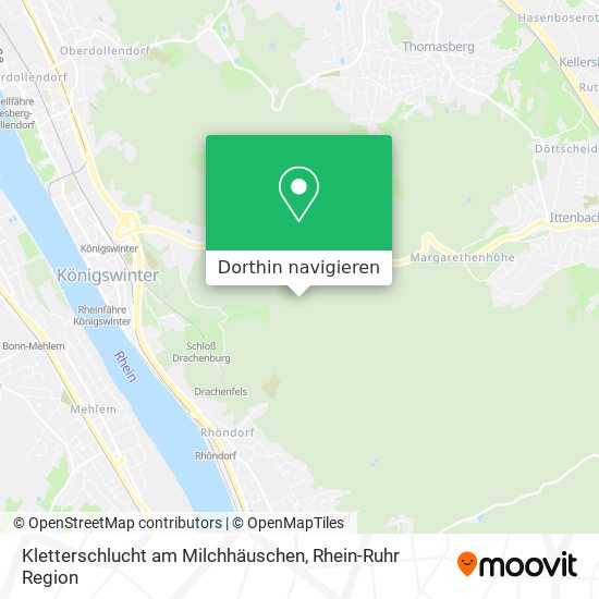 Kletterschlucht am Milchhäuschen Karte