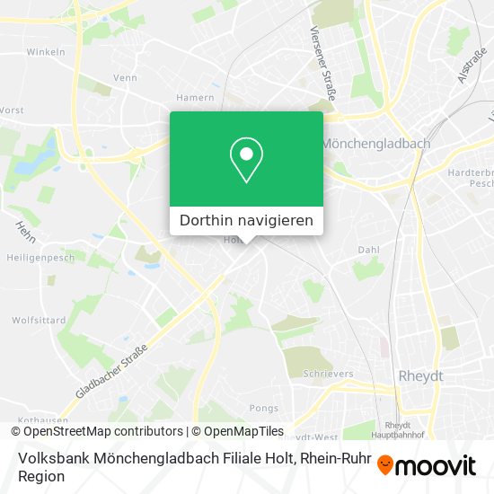 Volksbank Mönchengladbach Filiale Holt Karte