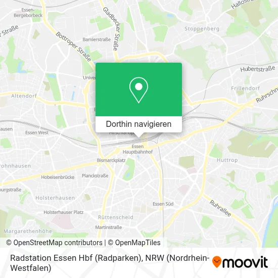 Radstation Essen Hbf (Radparken) Karte