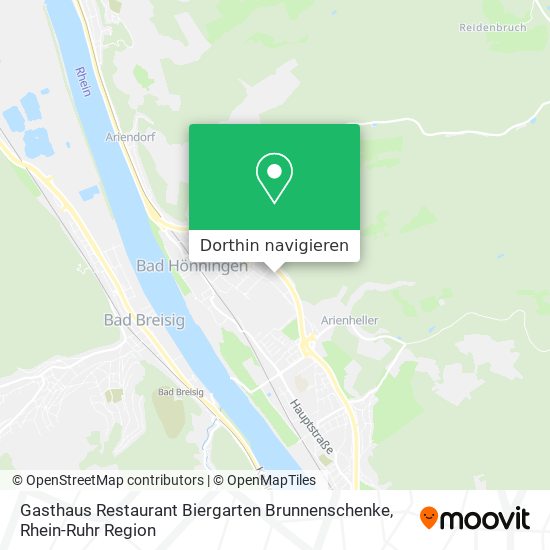 Gasthaus Restaurant Biergarten Brunnenschenke Karte