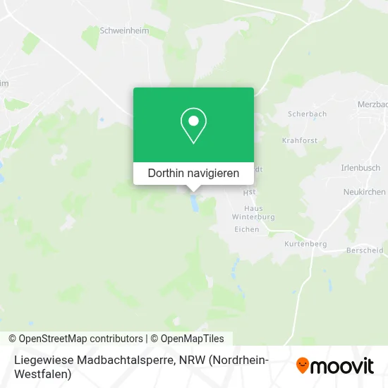Liegewiese Madbachtalsperre Karte