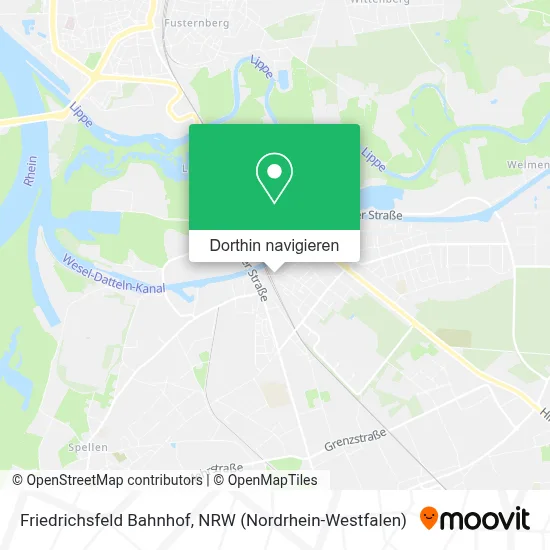 Friedrichsfeld Bahnhof Karte