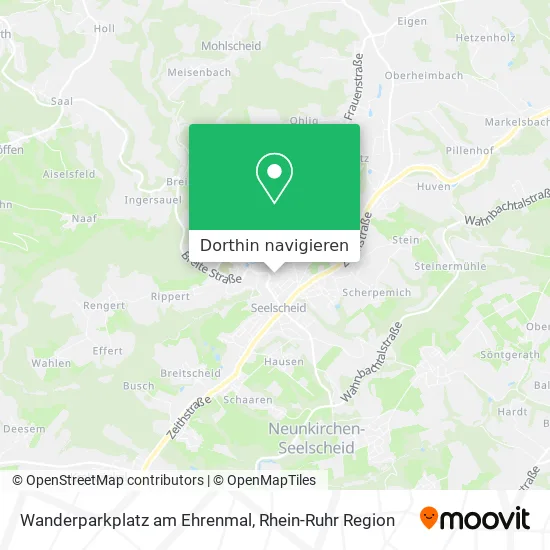 Wanderparkplatz am Ehrenmal Karte