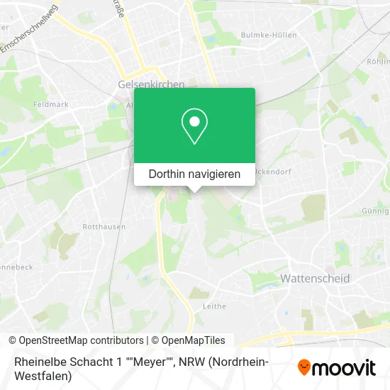 Rheinelbe Schacht 1 ""Meyer"" Karte