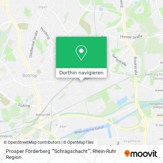 Prosper Förderberg ""Schrägschacht"" Karte
