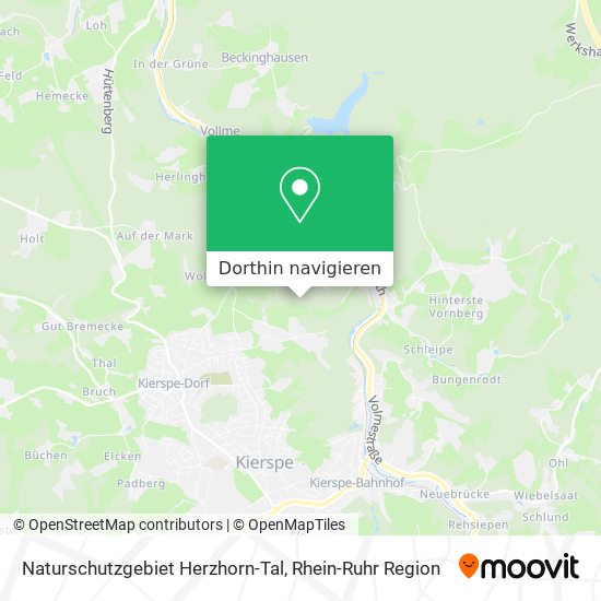 Naturschutzgebiet Herzhorn-Tal Karte