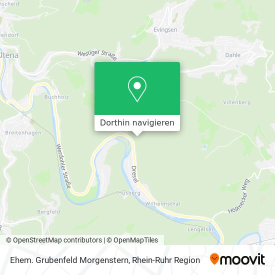 Ehem. Grubenfeld Morgenstern Karte