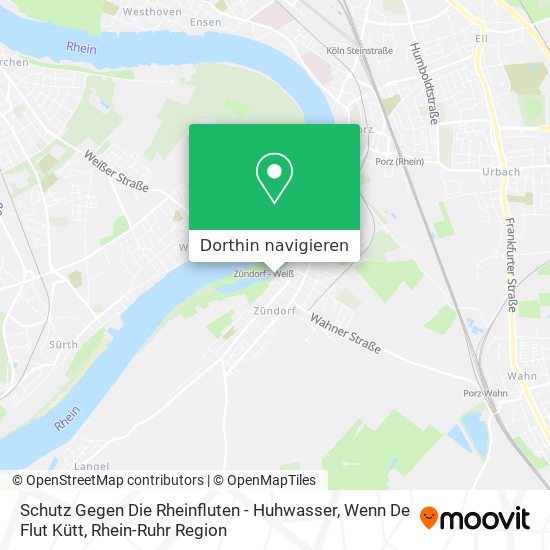 Schutz Gegen Die Rheinfluten - Huhwasser, Wenn De Flut Kütt Karte