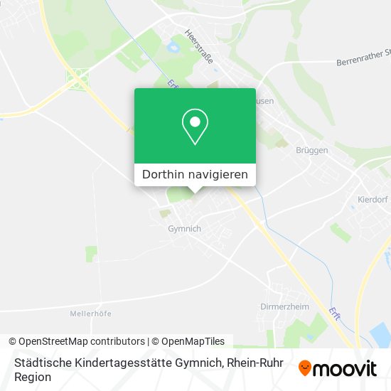 Städtische Kindertagesstätte Gymnich Karte