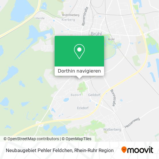 Neubaugebiet Pehler Feldchen Karte