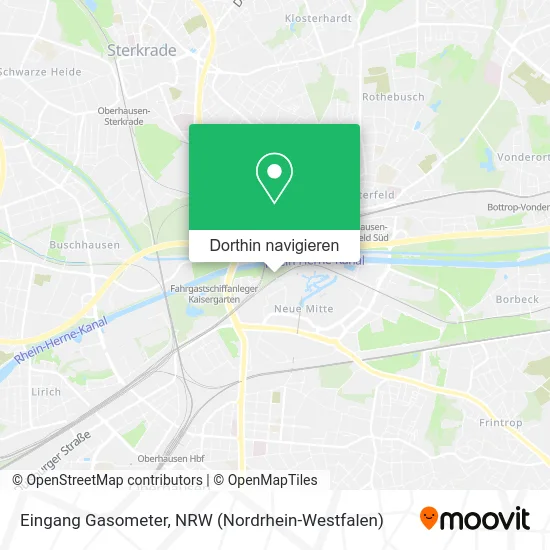 Eingang Gasometer Karte