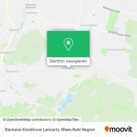 Bäckerei Konditorei Lennartz Karte