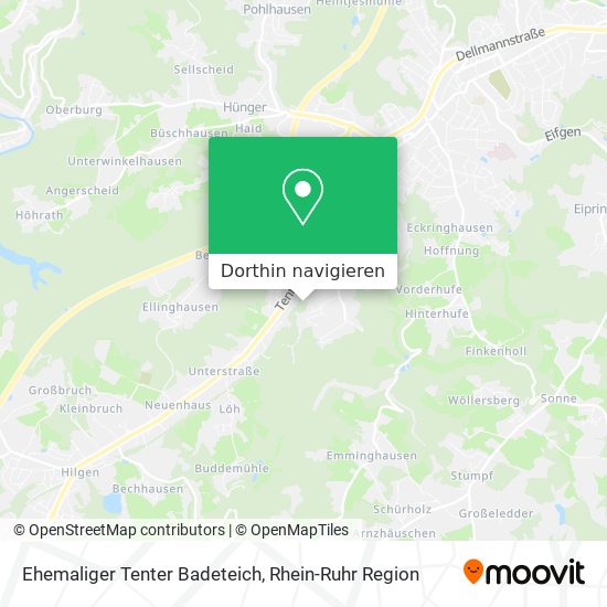 Ehemaliger Tenter Badeteich Karte