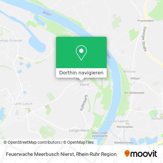 Feuerwache Meerbusch Nierst Karte