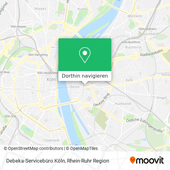 Debeka-Servicebüro Köln Karte