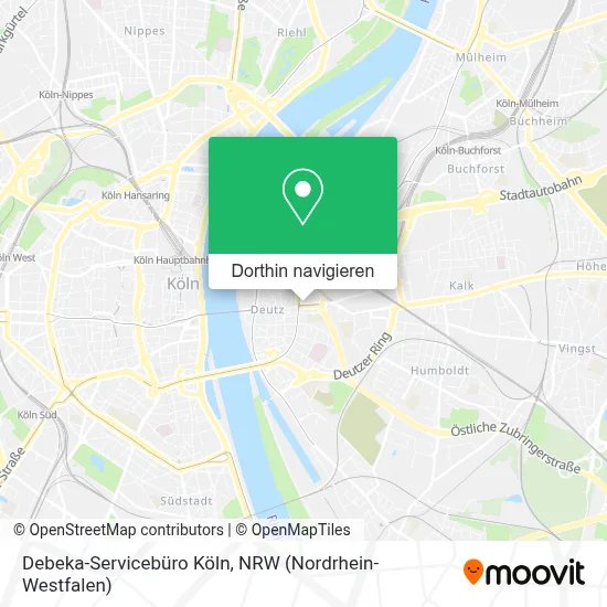 Debeka-Servicebüro Köln Karte